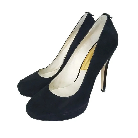 Michael Michael Kors York Suede Pumps Women’s Size 9M Black Stiletto High Heels - Picture 3 of 14